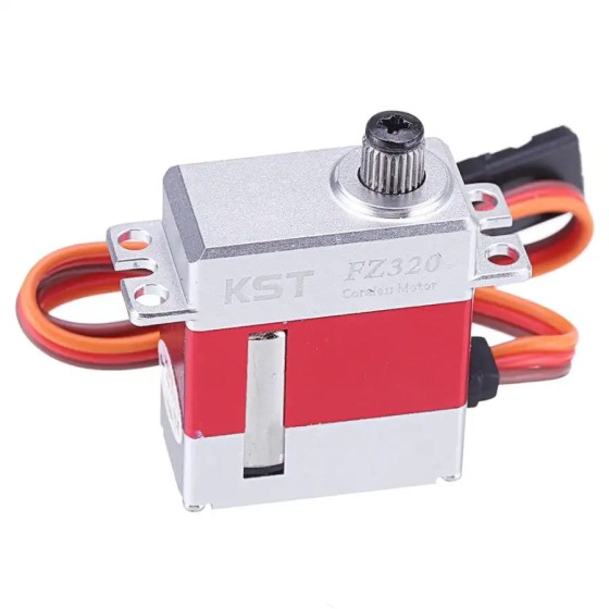 Hot Sales KST FZ320 5.5Kgf.cm 0.09sec RC Model HV Digital Metal Gear Coreless Motor for RC Glider Wing  RC Jet